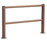 Valla de acero corten sierra